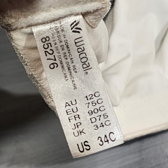 Wacoal Awareness‎ Wireless Bra 85276 Ivory 34C - Picture 3 of 7
